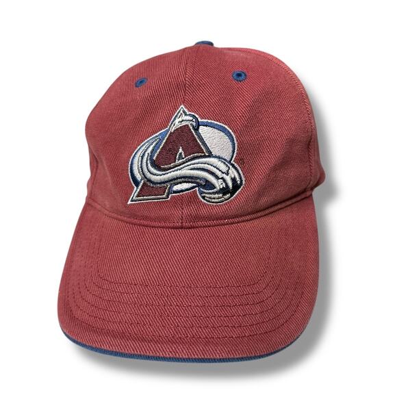 NHL Colorado Avalanche Baseball Hat Logo Athletic Embroidered Hockey One Size - Picture 8 of 8